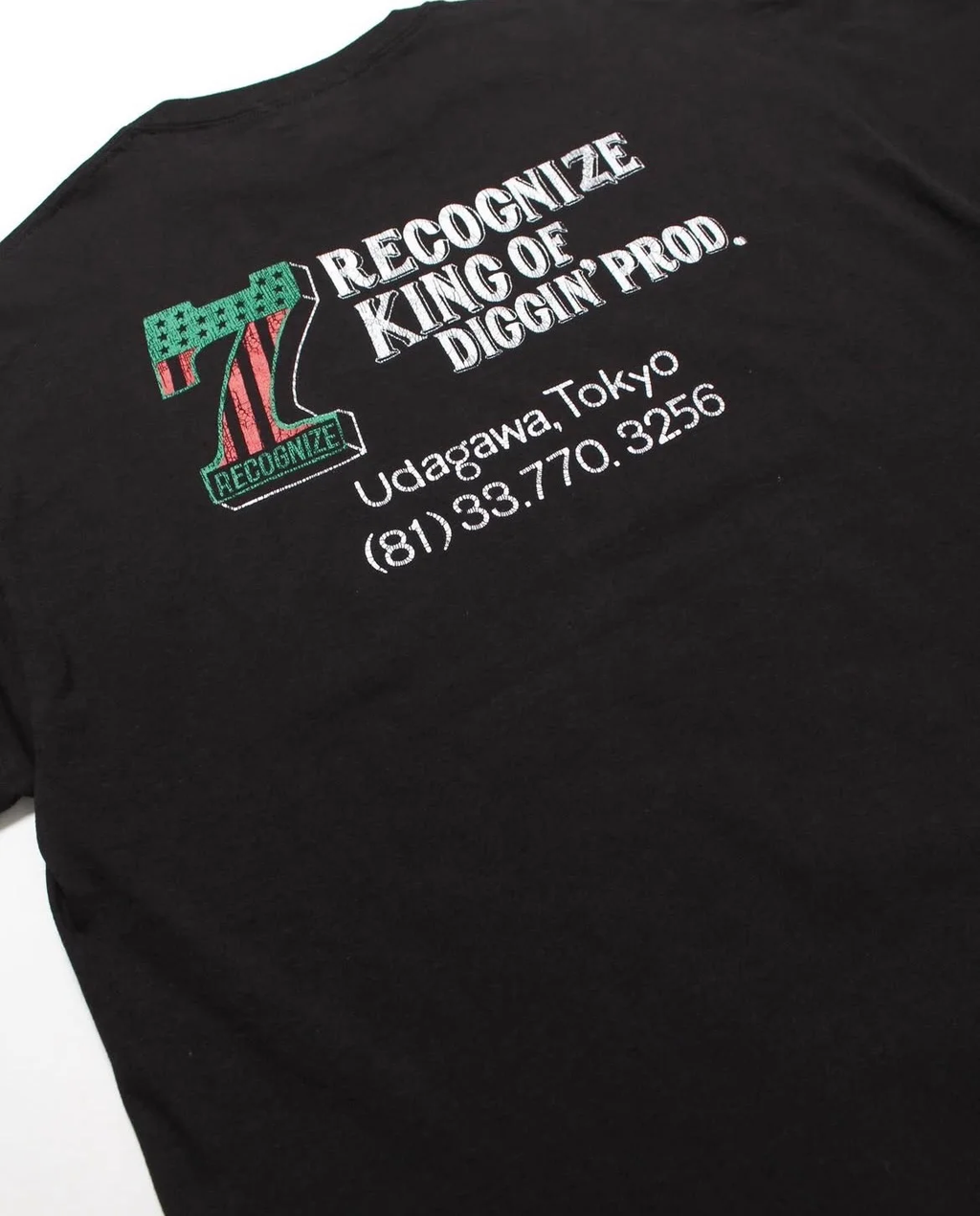 RECOGNIZE レコグナイズ /  #7 VINYL UDAGAWA TEE (セブン ヴァイナル ウダガワ ティー )