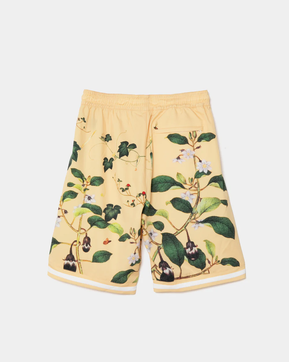 APPLEBUM 総柄バスケットショーツ 和柄 植物画 アート バスケパンツ ストリート バック