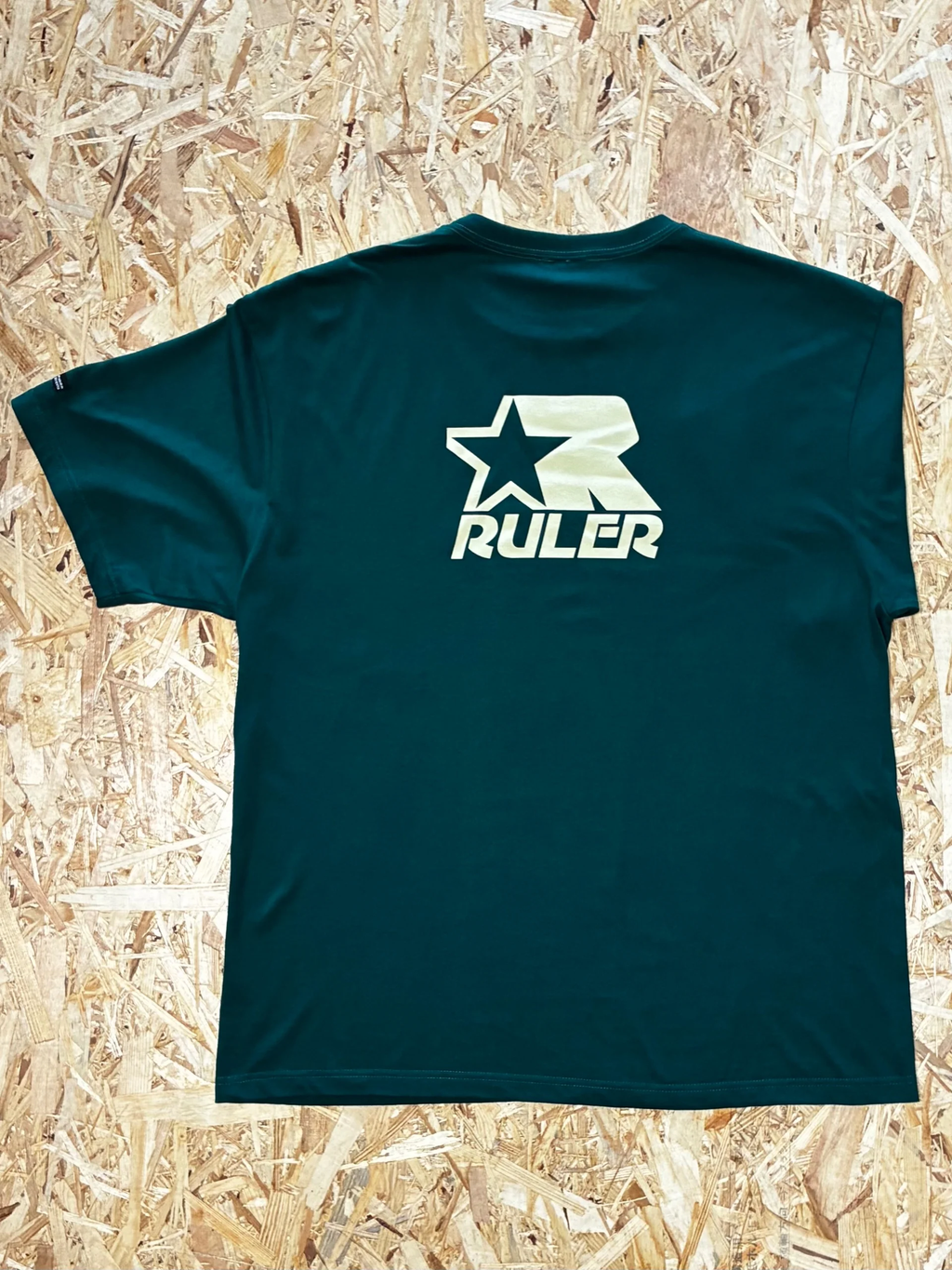 RULER グラフィックTシャツ バックプリント オリジナルアートワーク　グリーン