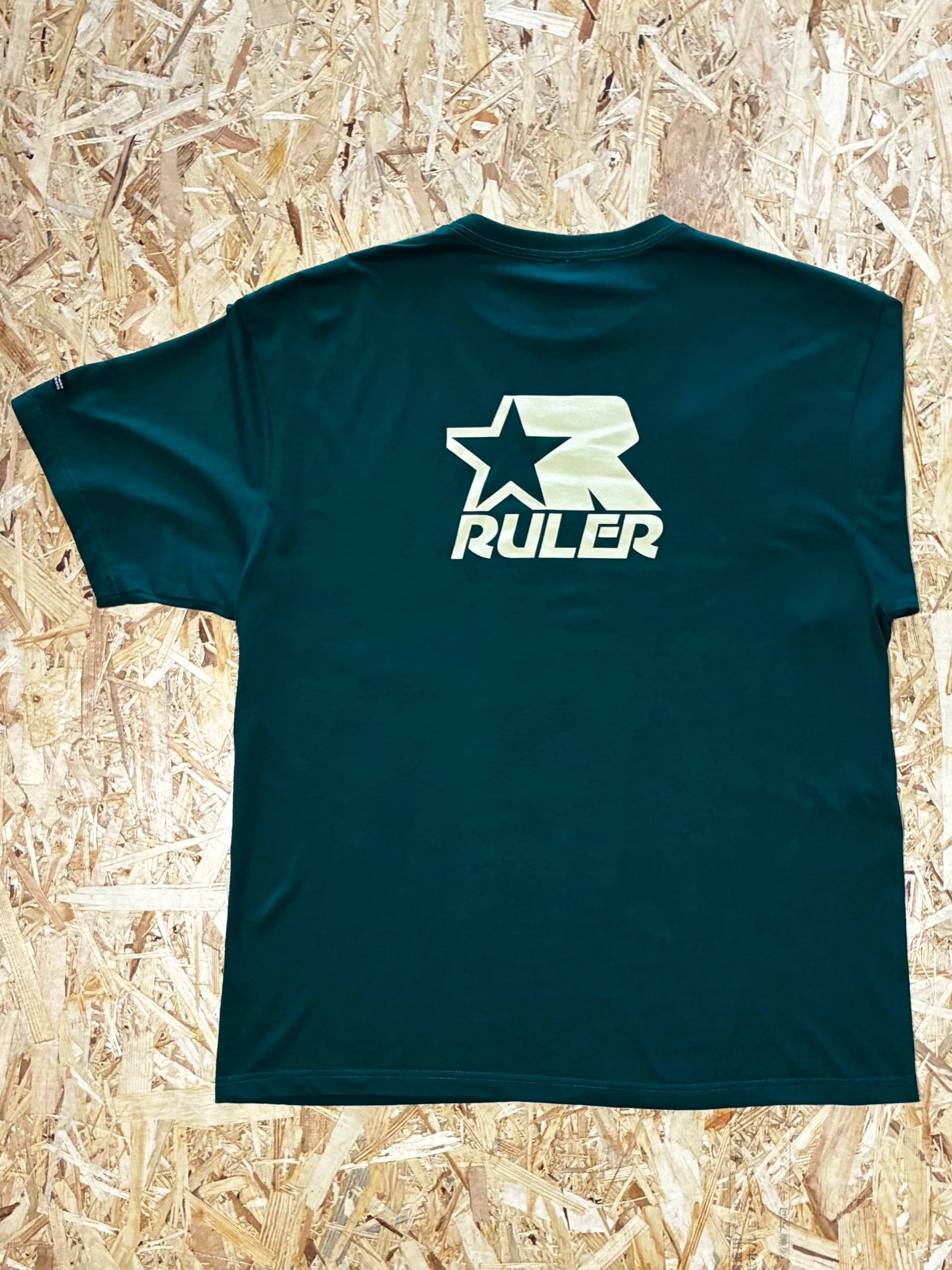 RULER グラフィックTシャツ バックプリント オリジナルアートワーク　グリーン