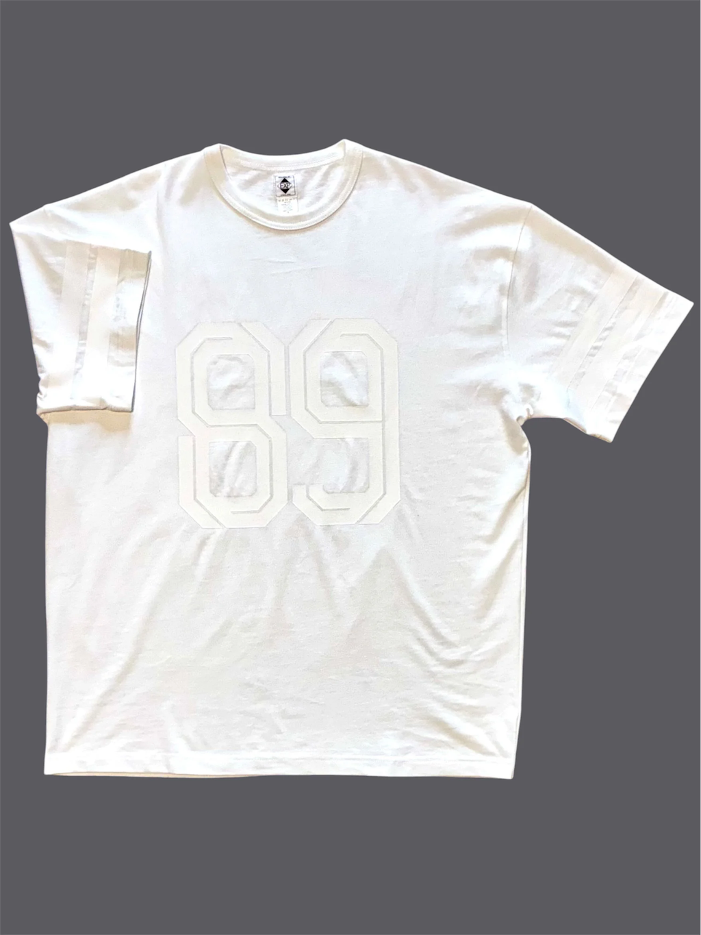 EXPANSION NY 89 ラバープリントTシャツ ニューヨーク ストリート　ホワイト　正面