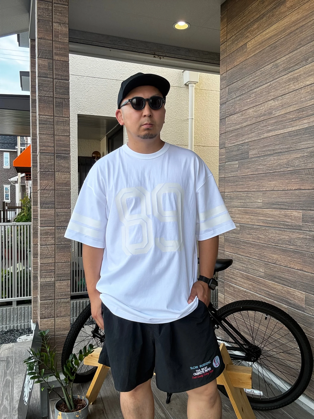 EXPANSION NY 89 Tシャツ ニューヨーク ストリートスポーツミックスコーデ　ホワイト