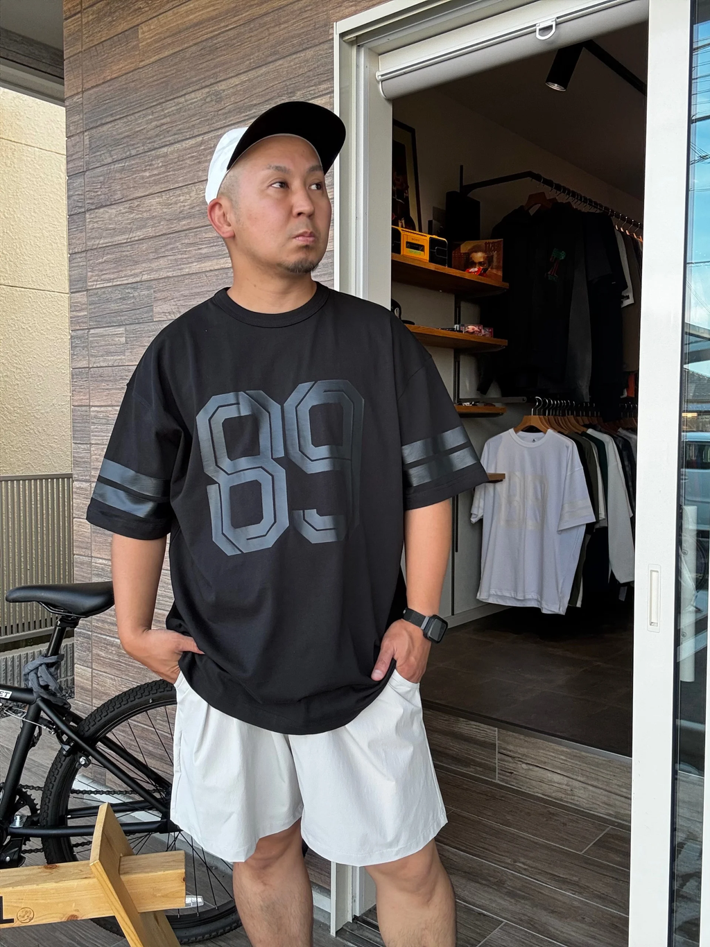 EXPANSION NY 89 Tシャツ ニューヨーク ストリートスポーツミックスコーデ　ブラック
