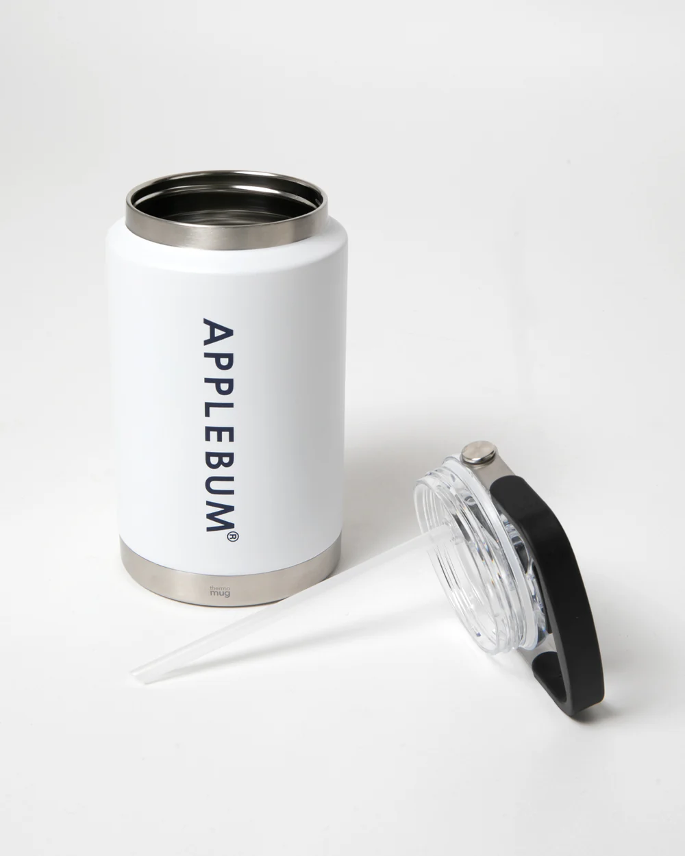 thermo mug ステンレスジャグ 注ぎ口 ストロー口 2WAY仕様　ホワイト