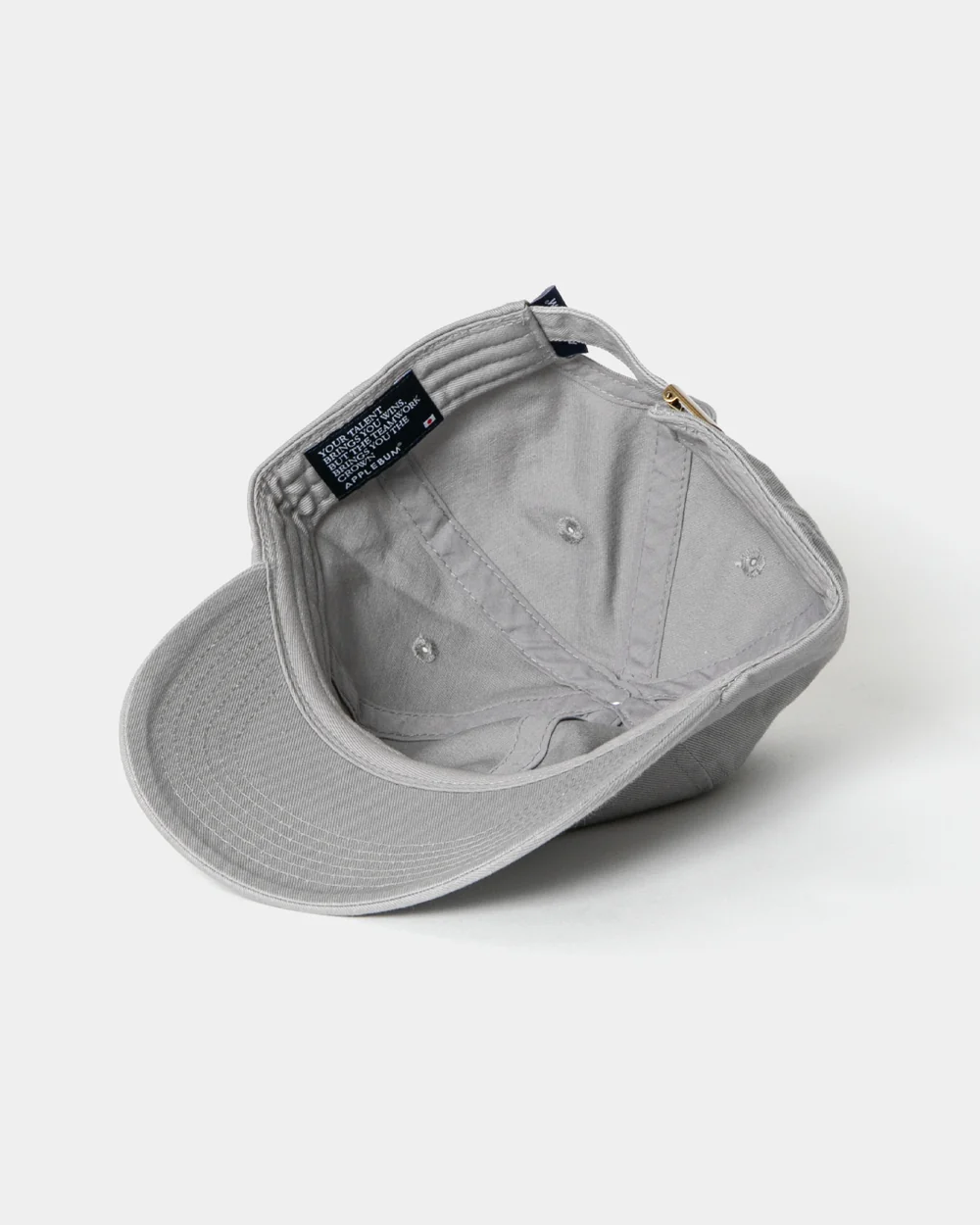 APPLEBUM APBMロゴ 6パネルキャップ グレー