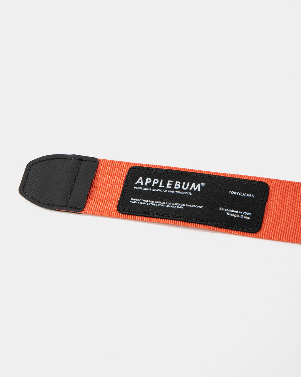 APPLEBUM ベルト ストリートスタイル　ロゴ　オレンジ