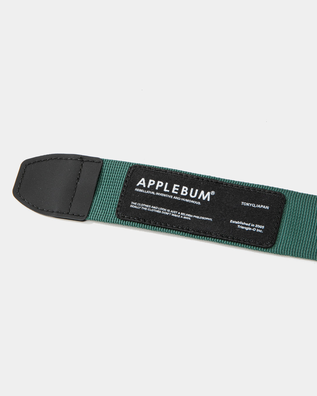 APPLEBUM ベルト ストリートスタイル　ロゴ　グリーン