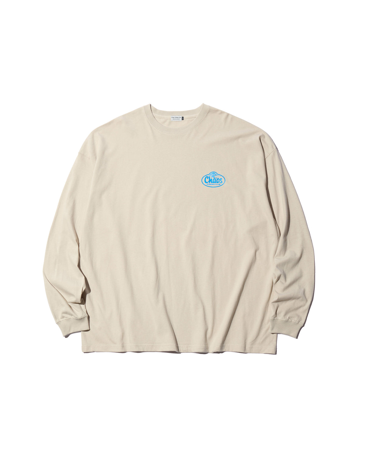 Wormkun T-Shirt L/SのLight Grayの正面。ワームをモチーフにしたグラフィックをプリントした、5.6oz綿100％のロングスリーブTシャツ。