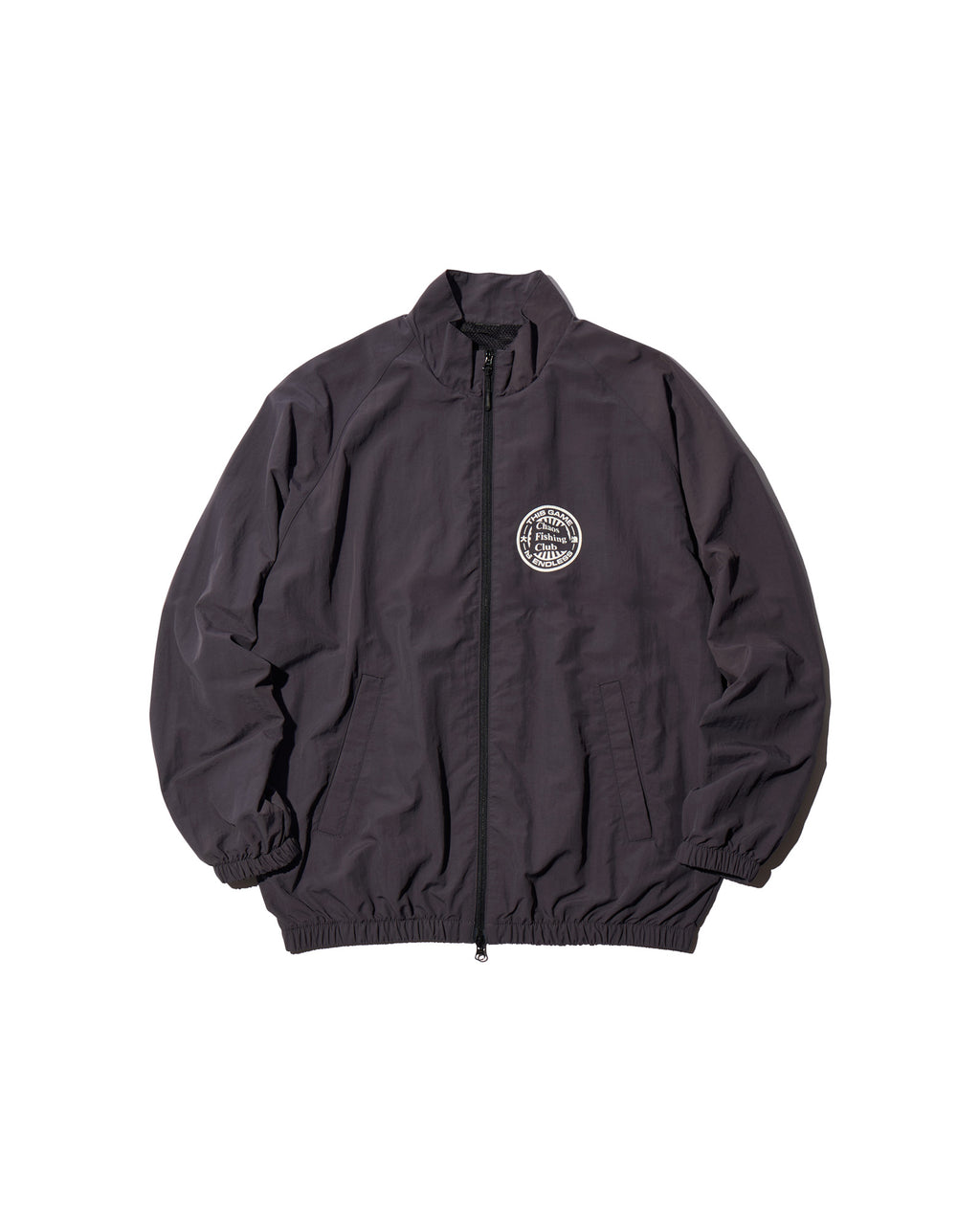 Endless Game Track Jacket フロント グラフィック　チャコール