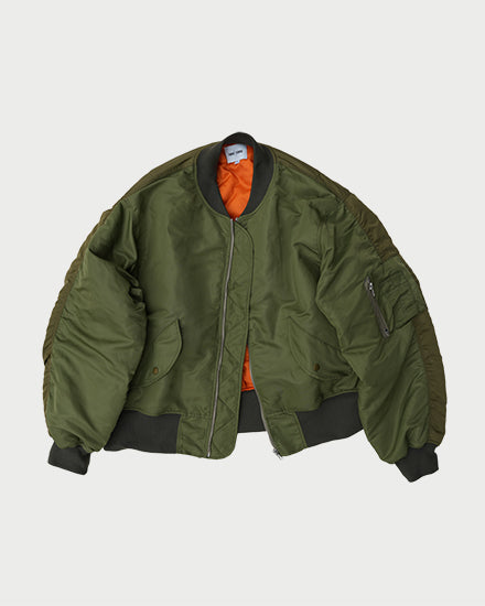FAKIE STANCE BICOLOR MA-1 バイカラーMA-1　　カーキ　Khaki　正面