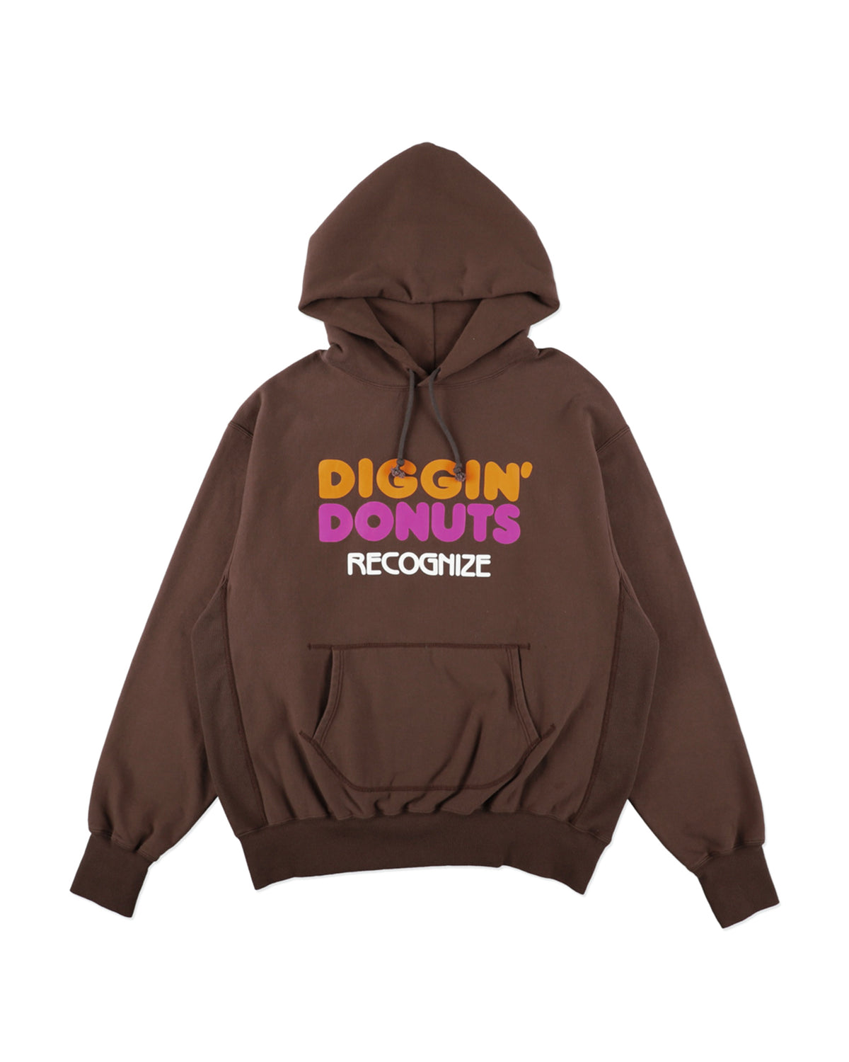 RECOGNIZE ( レコグナイズ ) /  Diggin'Donuts Hoodie ( ディギン ドーナッツ フーディー ) / Brown ( ブラウン )