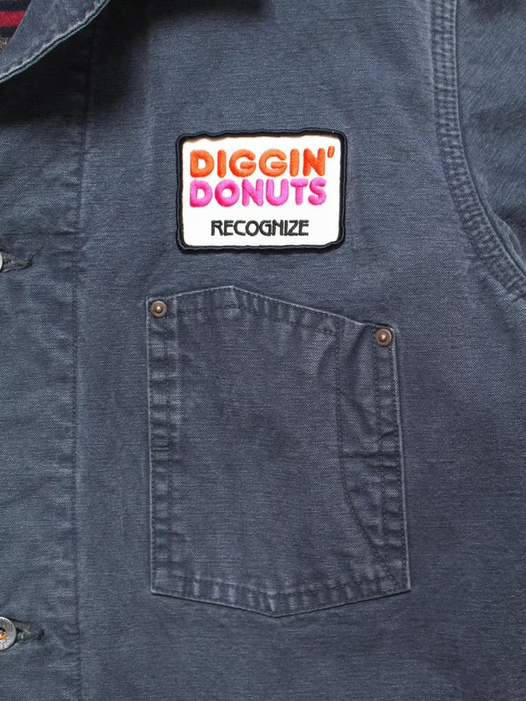 DIGGIN’ DONUTS ドーナツ レコード グラフィックパッチ ワークジャケット
