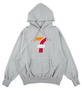 RECOGNIZE 7 INCH HOODIE MURO グラフィックフーディー　正面　グレー