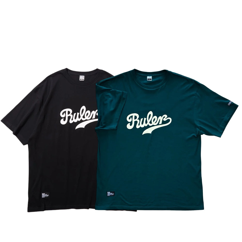 RULER グラフィックTシャツ フロントプリント 4.7オンス コットン100% ブラック　グリーン