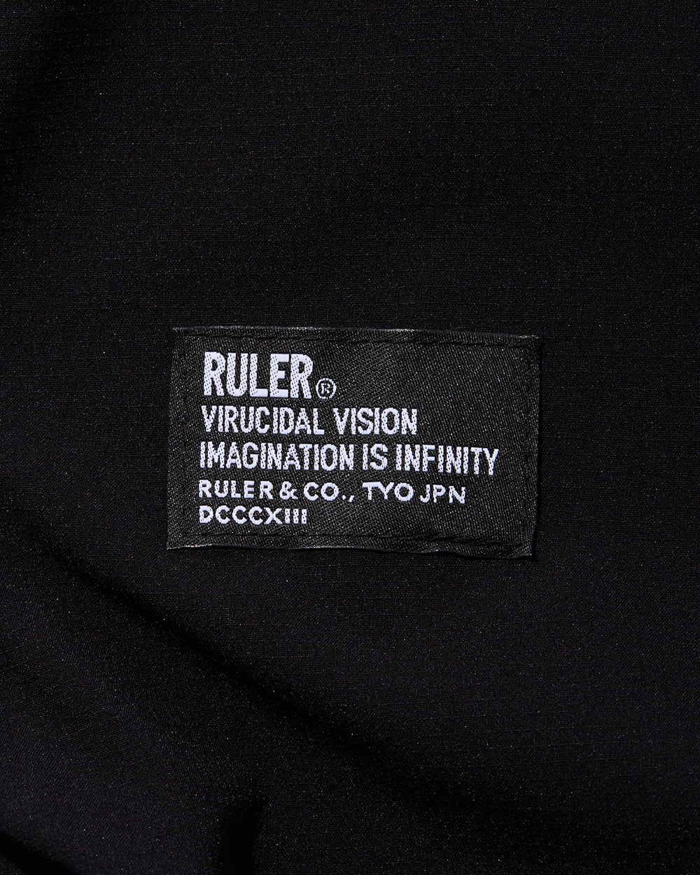 RULER I.D.タグ ATTDタグ ディテール　ブラック