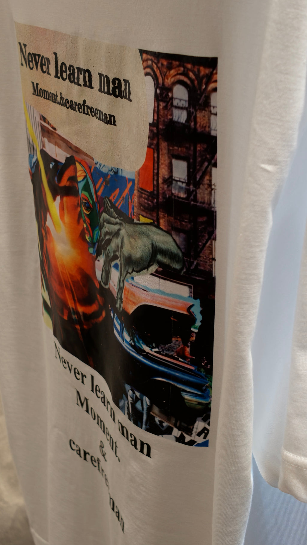 Never Learn Man オフィシャルTシャツ グラフィックデザイン　バック