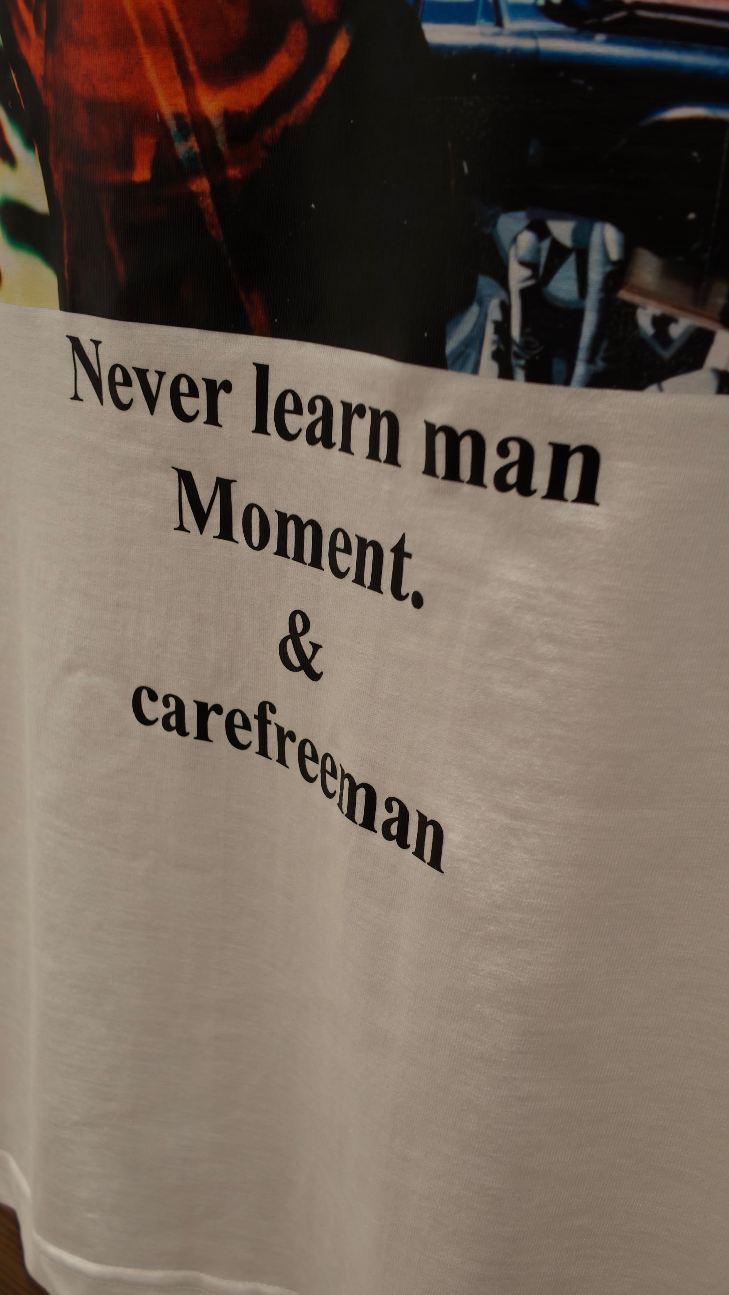 Never Learn Man オフィシャルTシャツ グラフィックデザイン　バック