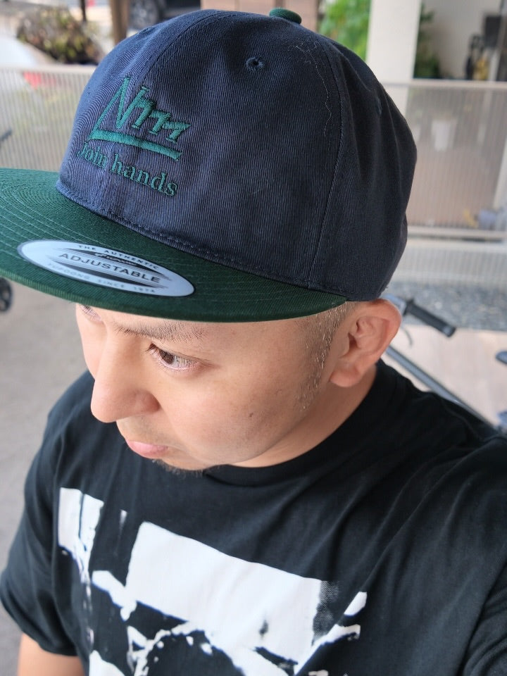 Never Learn Man キャップ ヒップホップ ストリートスタイル　ネイビー